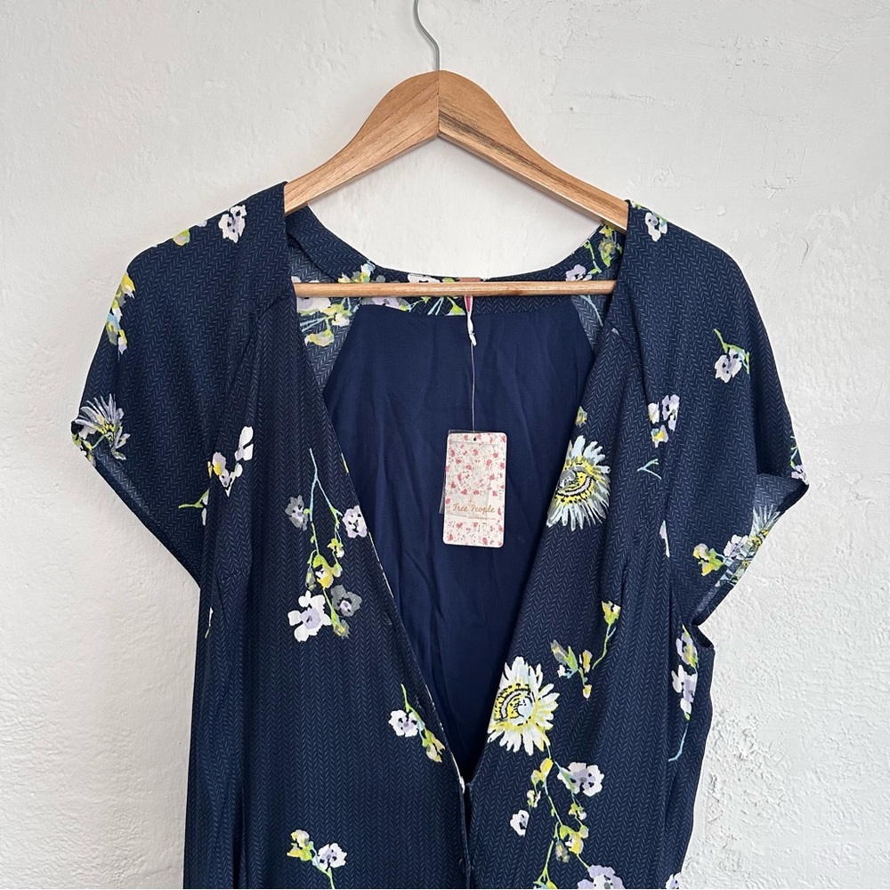 NWT Free People Floral Midi Dress - Picture 4 of 5